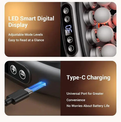 Caloo™ 16-Head Deep Tissue Massage Gun with Red-Light Therapy