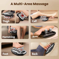 Caloo™ 16-Head Deep Tissue Massage Gun with Red-Light Therapy